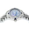 Image 2 : Rolex Ladies Stainless Steel Blue MOP Diamond Lugs & Sapphire Datejust Wristwatc