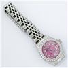 Image 5 : Rolex Ladies Stainless Steel 26MM Pink String Diamond Lugs Datejust Wristwatch