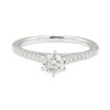 Image 2 : 0.65 ctw Diamond Ring - 14KT White Gold