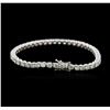 Image 2 : 18KT White Gold 7.06 ctw Diamond Tennis Bracelet