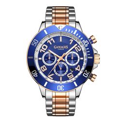 GAMAGES OF LONDON Limited Edition Hand Assembled Race Timer Automatic Two Tone