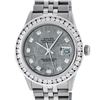 Image 1 : Rolex Mens Stainless Steel Meteorite 3 ctw Diamond Datejus 36MM Wristwatch With