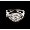 Image 2 : 1.38 ctw Diamond Ring - 14KT White Gold