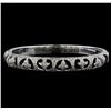 Image 1 : 18KT White Gold 1.67 ctw Diamond Bangle Bracelet