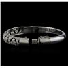 Image 3 : 18KT White Gold 1.67 ctw Diamond Bangle Bracelet