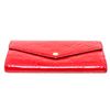 Image 4 : Louis Vuitton Red Monogram Vernis Leather Sarah Wallet NM