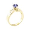 Image 4 : 1.32 ctw Blue Sapphire and Diamond Ring - 14KT Yellow Gold