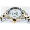 Image 6 : Rolex Ladies 2 Tone Yellow Gold MOP & Sapphire Diamond Datejust Wriswatch
