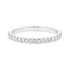 Image 1 : 0.50 ctw Diamond Ring - 18KT White Gold