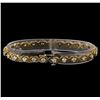 Image 2 : 14KT Yellow Gold 2.23 ctw Diamond Tennis Bracelet