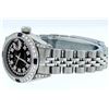 Image 4 : Rolex Ladies Stainless Steel 26MM Black String Diamond Lugs Datejust Wristwatch