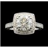 Image 2 : 3.70 ctw Diamond Ring - 14KT White Gold