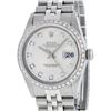 Image 1 : Rolex Mens Stainless Steel Silver Diamond 36MM Datejust Wristwatch