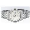 Image 3 : Rolex Mens Stainless Steel Silver Diamond 36MM Datejust Wristwatch