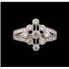Image 2 : 14KT White Gold 0.85 ctw Diamond Ring