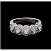 Image 2 : 0.61 ctw Diamond Ring - 14KT White Gold