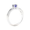 Image 4 : 1.02 ctw Sapphire And Diamond Ring - 18KT White Gold