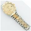 Image 6 : Rolex Mens 2 Tone 14K Champagne Diamond Pyramid Bezel Datejust Wristwatch