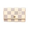 Image 1 : Louis Vuitton Damier Azur Canvas Leather 6 Key Holder