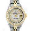Image 1 : Rolex Ladies 2 Tone Yellow Gold MOP String Diamond Datejust Wristwatch