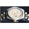 Image 2 : Rolex Ladies 2 Tone Yellow Gold Champagne Roman Fluted Datejust Wristwatch