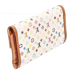 Louis Vuitton White Multicolore Monogram Porte Tresor International Wallet
