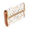 Image 4 : Louis Vuitton White Multicolore Monogram Porte Tresor International Wallet