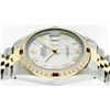 Image 6 : Rolex Mens 2 Tone 14K Mother Of Pearl Diamond & Ruby 36MM Datejust Wristwatch