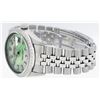 Image 5 : Rolex Mens Stainless Steel Green MOP Baguette Diamond & Emerald 36MM Datejust Wr