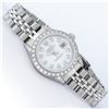 Image 3 : Rolex Ladies Stainless Steel White Diamond Lugs & Datejust Wristwatch