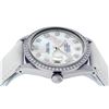 Image 7 : Rolex Mens Stainless Steel Mother Of Pearl Diamond 36MM Datejust Wristwatch With