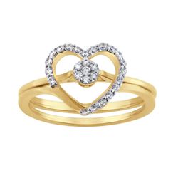 14K Yellow Gold 0.21CTW Diamond Ring, (I1-I2/H-I)