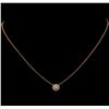 Image 1 : 0.88 ctw Diamond Necklace - 18KT Rose Gold