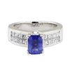 Image 2 : 2.72 ctw Sapphire and Diamond Ring - Platinum