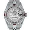 Image 1 : Rolex Ladies Stainless Steel Quickset MOP Diamond Lugs Datejust Wristwatch