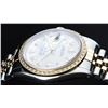 Image 6 : Rolex Mens 2 Tone 14K Mother Of Pearl Baguette Diamond Datejust Wristwatch