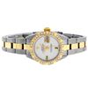Image 3 : Rolex Ladies 2 Tone Yellow Gold MOP & Pyramid Diamond Datejust Wriswatch