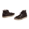 Image 1 : Burberry Black Patent Leather High Top Lace Front Sneakers 36