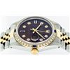 Image 4 : Rolex Mens 2 Tone 14K Brown Diamond & Sapphire 36MM Datejust Wristwatch