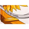 Image 7 : Hermes White Gold Silk Daimyo Princes du Soleil Levant Scarf 90