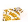 Image 8 : Hermes White Gold Silk Daimyo Princes du Soleil Levant Scarf 90