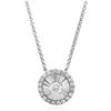 Image 1 : 14k Gold 0.12CTW Diamond Necklace, (SI2/H)