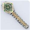 Image 8 : Rolex Ladies 2 Tone Yellow Gold Green Diamond & Emerald Datejust Wristwatch
