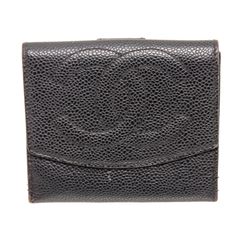 Chanel Black Caviar Timeless Compact Wallet