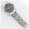 Image 6 : Rolex Mens Stainless Steel Black Diamond & Ruby 36MM Datejust Wristwatch