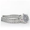 Image 8 : Rolex Mens Stainless Steel Black Diamond & Ruby 36MM Datejust Wristwatch