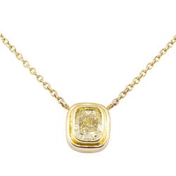 0.57 ctw Diamond Necklace - 14KT Yellow Gold