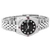 Image 6 : Rolex Womens Midsize 31mm Black Diamond Lugs & Ruby Datejust Wristwatch