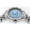 Image 6 : Rolex Ladies Stainless Steel Blue Pyramid Diamond Datejust Wristwatch
