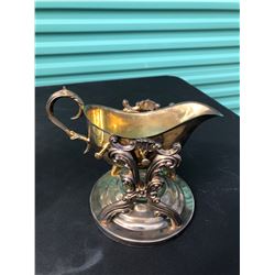 Silver plated gravy boat